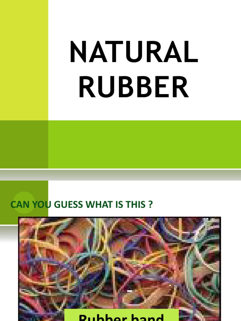 Rubber PDF Natural Rubber Polymers