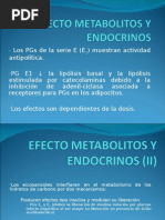EFECTO METABOLITOS Y ENDOCRINOS
