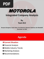 Motorola: Integrated Company Analysis