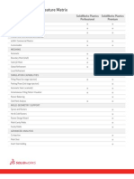 SolidWorks Plastics 2013 Feature Matrix