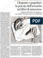 Nonsense. La Poesia Dell'Assurdo Che Divertiva La Londra Vittoriana Ritorna Nei Millenni Einaudi - La Stampa 12.02.2013