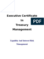 Liquidity and Interest Risk Management