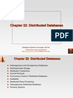 Chapter 22: Distributed Databases: Database System Concepts, 5th Ed