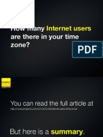 How many Internet users are there in your time zone?