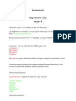 Biochemical Cycle