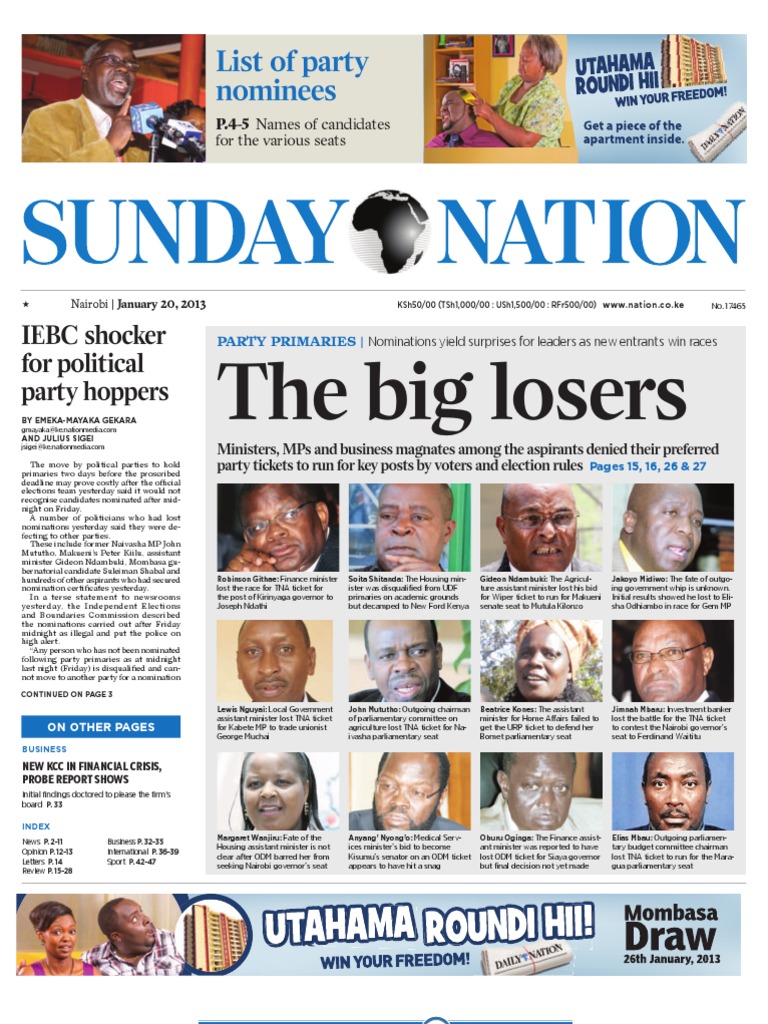 Sunday DN 20 - 01 - 2013 PDF | PDF | Poaching | Crime \u0026 Violence, image size:768x1024