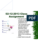 02-12-2013 Class Assignment