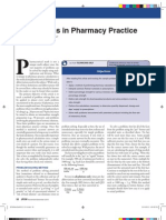 Calculations in Pharmacy Practice