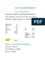 Valuation of Bharti Airtel