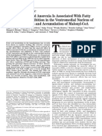 Tamoxifen-Induced Anorexia Is Associated With Fatty
Acid Synthase Inhibition in the Ventromedial Nucleus of
the Hypothalamus and Accumulation of Malonyl-CoA