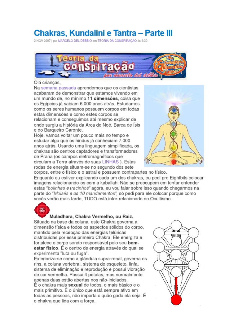 Energia Kundalini e Chakras no Tantra | PDF | Chacra | Mitologia grega