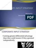 Corporate Input Strategy