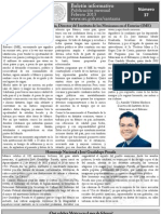 Boletín Informativo, Edición Del Mes de Febrero