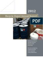 Recycle Depot - 2012 Annual Report