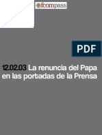 La Renuncia Del Papa en Las Portadas de La Prensa