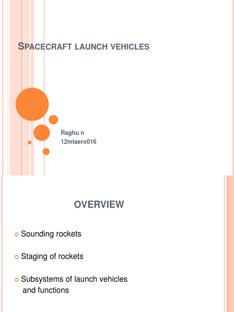 Understanding Spacecraft Launch Vehicles | PDF