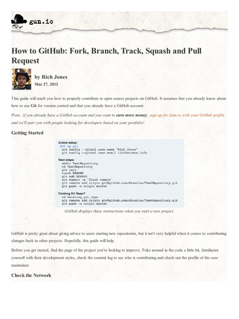 How To Contribute To Github | PDF | Version Control | Free Content