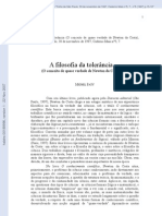 Filosofia da tolerância e conceito de quase verdade