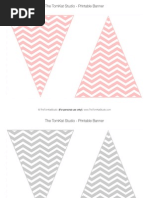Chevron Pennant Banner - The Tomkat Studio