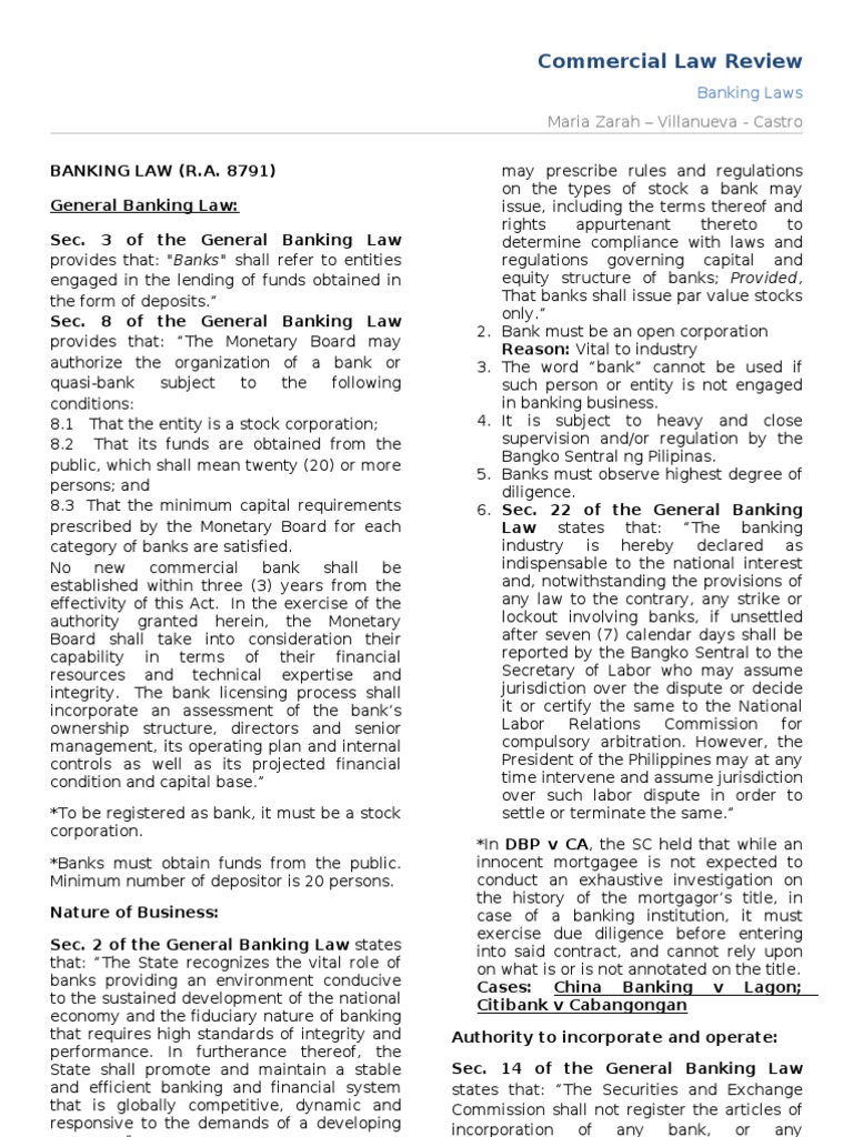Banking Law PDF