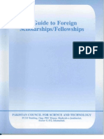 Guide to Foreign Scholarship From Pakistan (PCST)