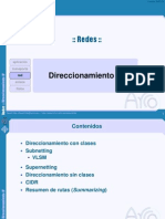 Redes Direccionamiento