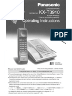 Panasonic Easa Phone KX-T3911 or KXT3910 User Manual PDF