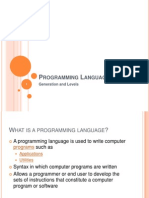 Programming - Languages Finals