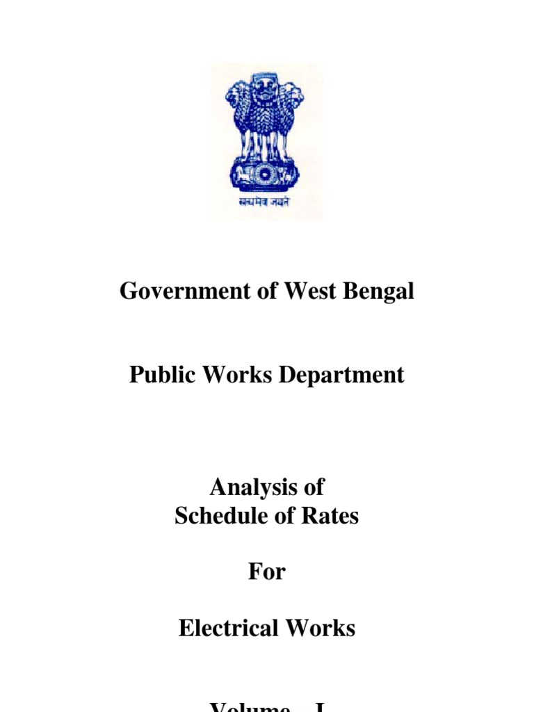 PWD Schedule Rate Analysis | Screw | Structural Steel | Free 30-day