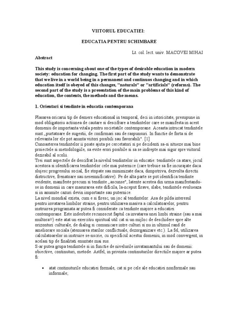 Sociologia Educatiei