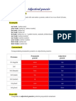 Adjectivul Posesiv: Cum Se Identifica