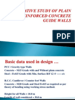 Comparison of PCC and RCC Guide Walls