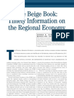 The Beige Book: Timely Information On The Regional Economy: F R S B G, W, D.C. T - I