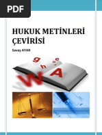 Hukuk Metinleri Çevirisi