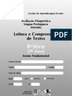 Gestão da Aprendizagem Escolar: Avaliação Diagnóstica de Língua Portuguesa