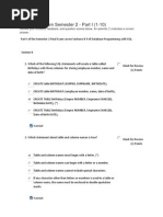 Oracle Final Exam Part I