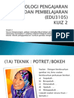 Teknologi Pengajaran Dan Pembelajaran (Edu3105) 