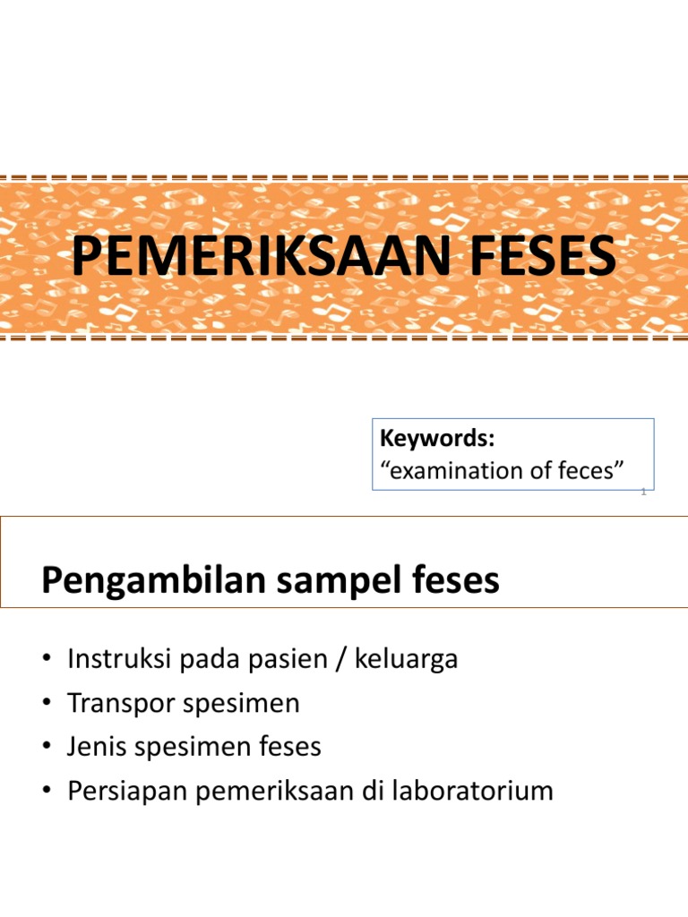 Pemeriksaan Feses: Metode dan Analisis | PDF | Kesehatan Holistik ...