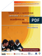 Material Participante Situaciones de Aprendizaje Centradas en los Contenidos Matematicas Secundaria