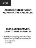 Linear Regression and Correlation