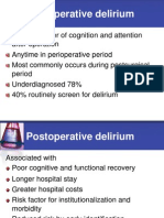 Postoperatory Delirium