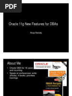 Oracle 11g New Features For DBAs - Arup Nanda - 58 Pages