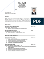 International Resume Template PDF