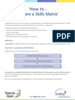 6 Prepare a Skills Matrix