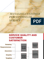 Managing Customer Perceptions of Service