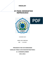 Gizi Pada Kesehatan Reproduksi