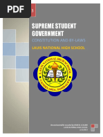 LNHS Supreme Student Government: Constitution and By-Laws