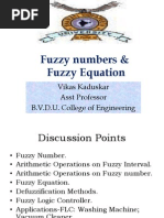 Fuzzy Numbers & Fuzzy Equation