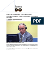Mladic Trial Probes Ballistics of 1994 Markale Attack