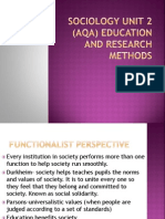 SociSociology Presentationology Unit 2 (Aqa)